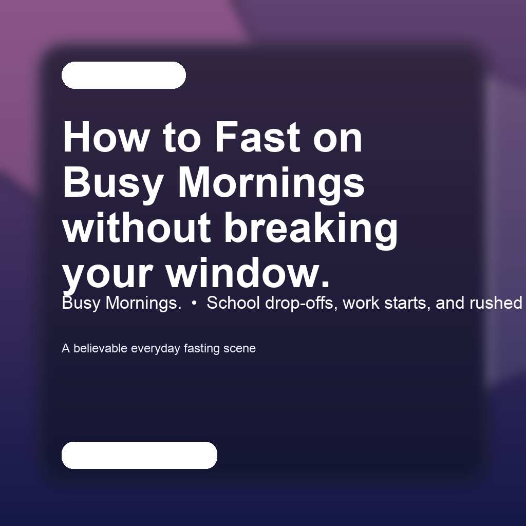 Close-up scene for busy mornings with a phone and a water bottle